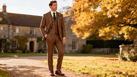 Costume en tweed Style de mariage d'automne.jpg