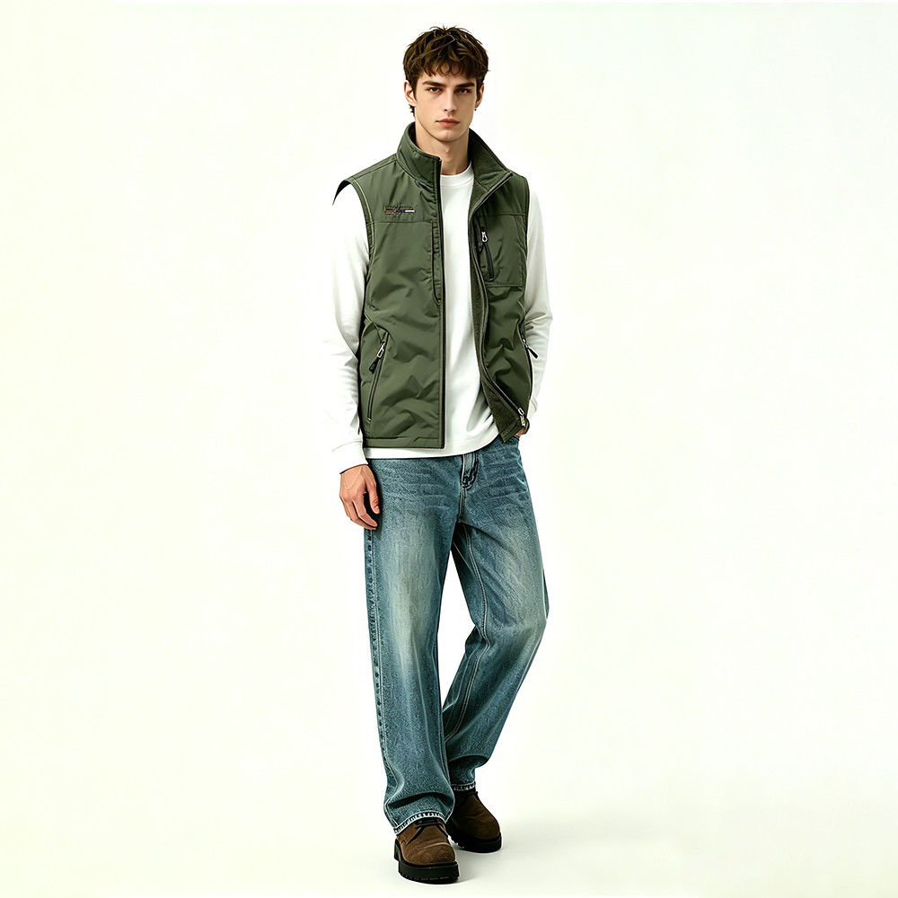 Gilet polaire r&eacute;versible