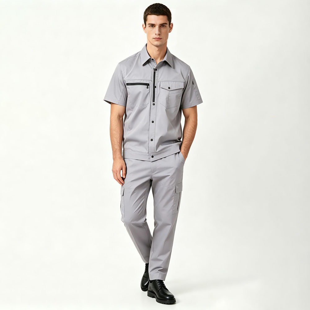 Uniforme de trabajo de manga corta transpirable de verano